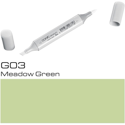 Маркер перманентный "Copic Sketch", G-03 зеленый луг