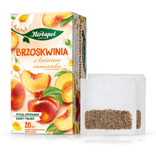 Чай "Herbapol", 20 пакетиков x2.3 г, фруктовый, со вкусом персика и ромашки
