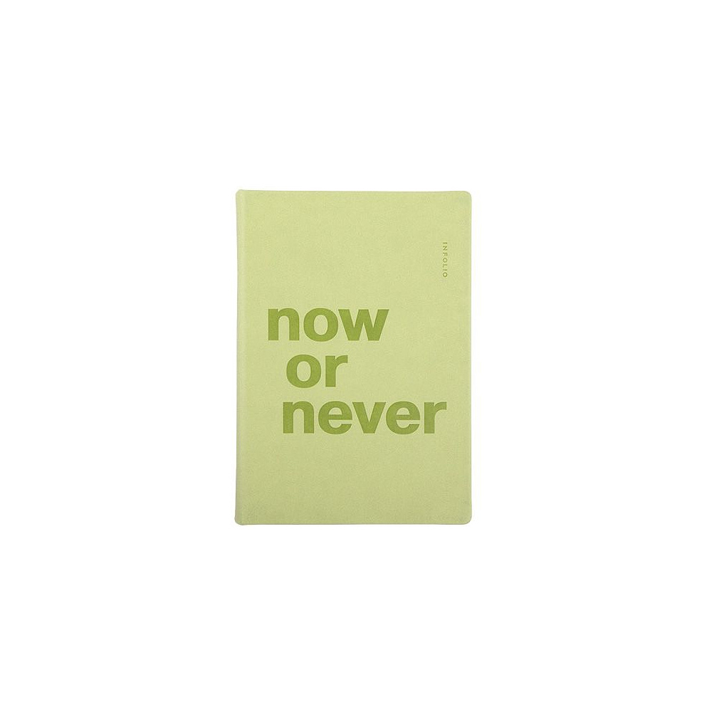 Ежедневник недатированный "Now", A5, 192 страницы, зеленый