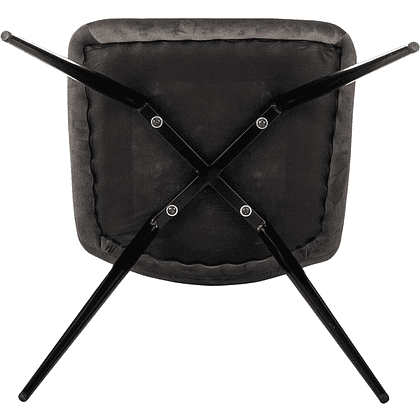 Стул Бюрократ "CH-K1_4", ткань, тёмно-серый, металл, комплект 4 штуки - 9