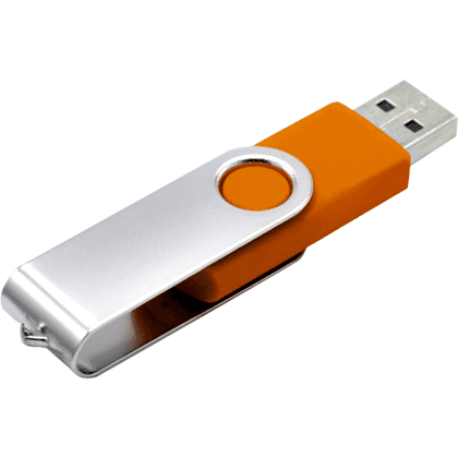 USB Flash 2.0 16 Gb VDF-008, пластик, метал, оранжевый   - 2
