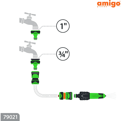 Комплект поливочный Amigo Grande 79021, 1/2" - 6