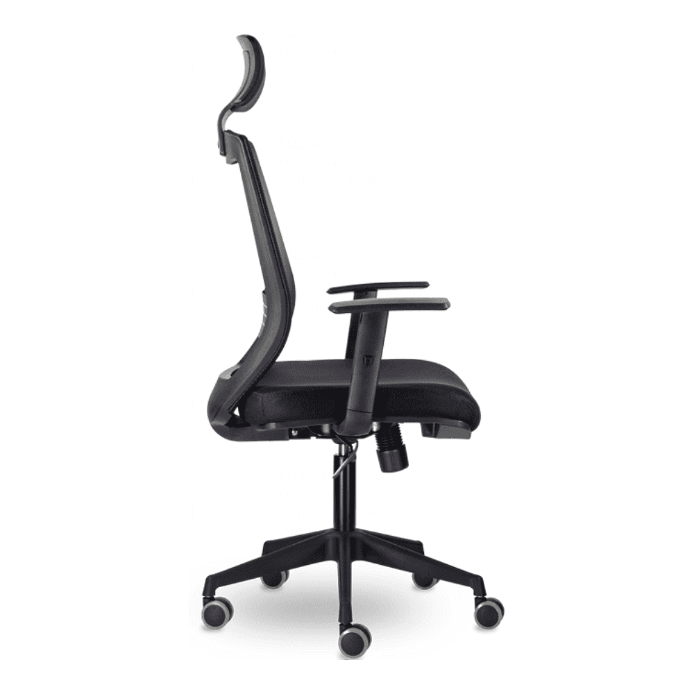 Кресло для руководителя "UTFC Гарвард СН-500", сетка, пластик, черный - 3