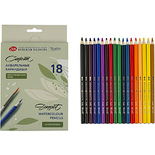 Карандаши акварельные "Сонет цветочное вдохновение", 18 цветов