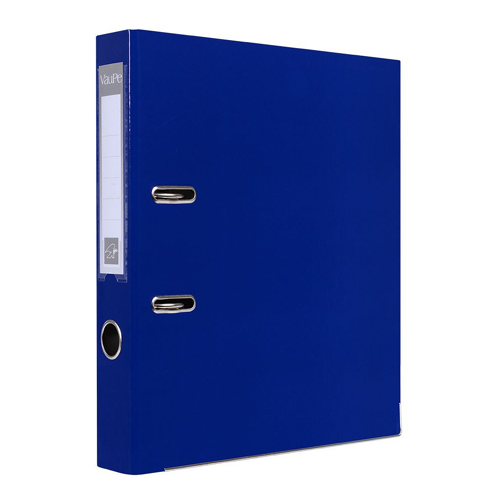 Папка-регистратор "VauPe", А4, 50 мм, ламинированный картон, синий