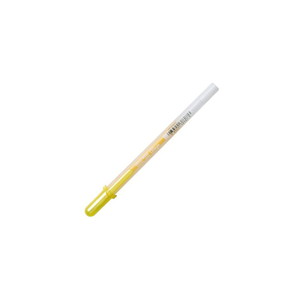 Ручка гелевая "Gelly Roll Glaze", 0.6 мм, прозрачный, стерж. желтый
