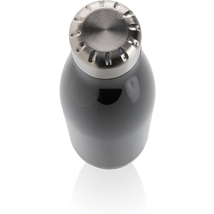 Бутылка для воды "P436.751", 500 мл, черный, серебристый - 2