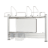 Полка Comf-Pro MINI SMART задняя, 840х620х240 мм, дуб белый, c доской белой