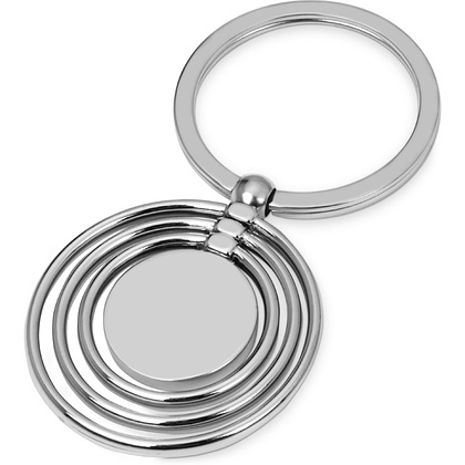 Брелок "Кольца", серебристый