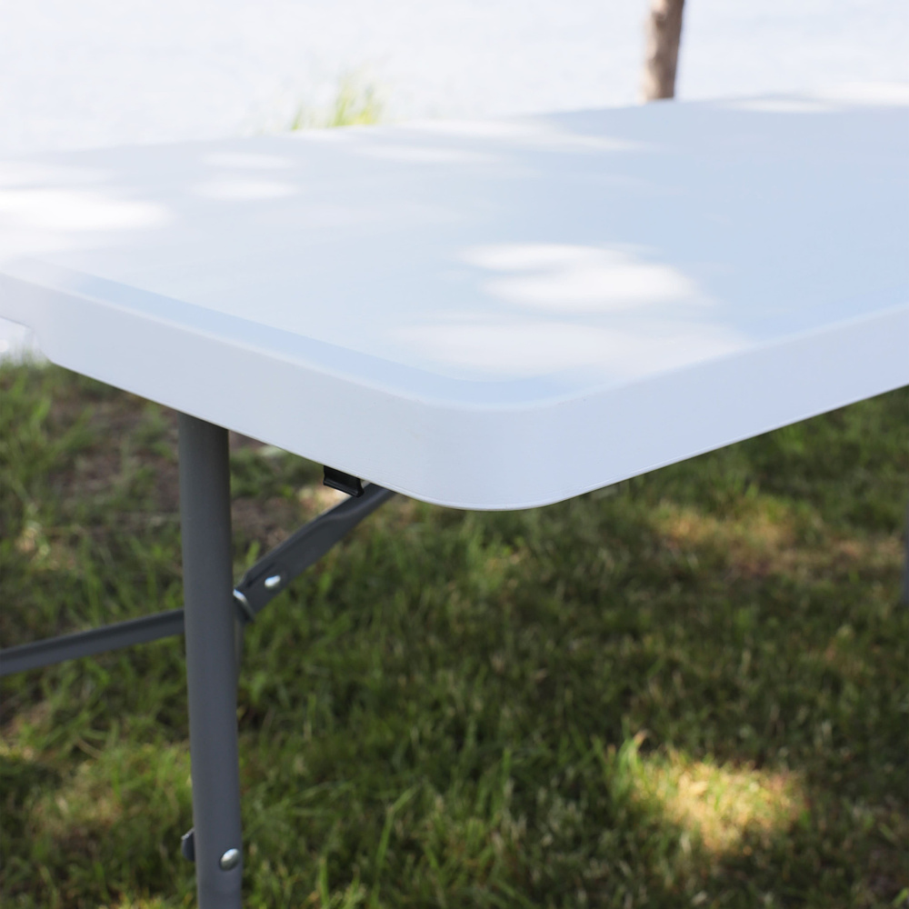 Стол складной 1520х760х740 мм, пластик, белый - 3