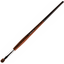 Кисть "Escoda Versatil 3046" синтетика, темно-коричневый, овальная 
