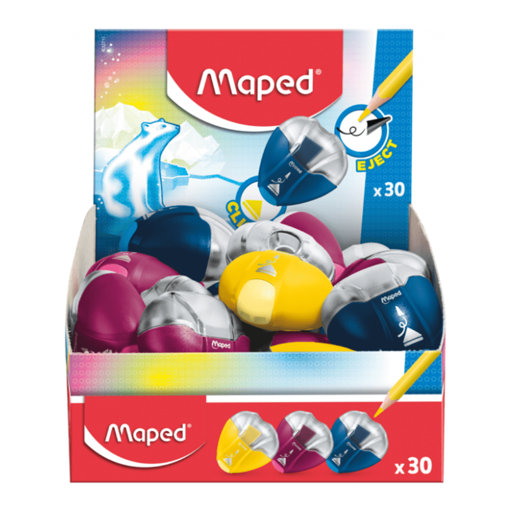 Точилка Maped "IGloo Eject", 1 отверстие, с контейнером, ассорти - 4