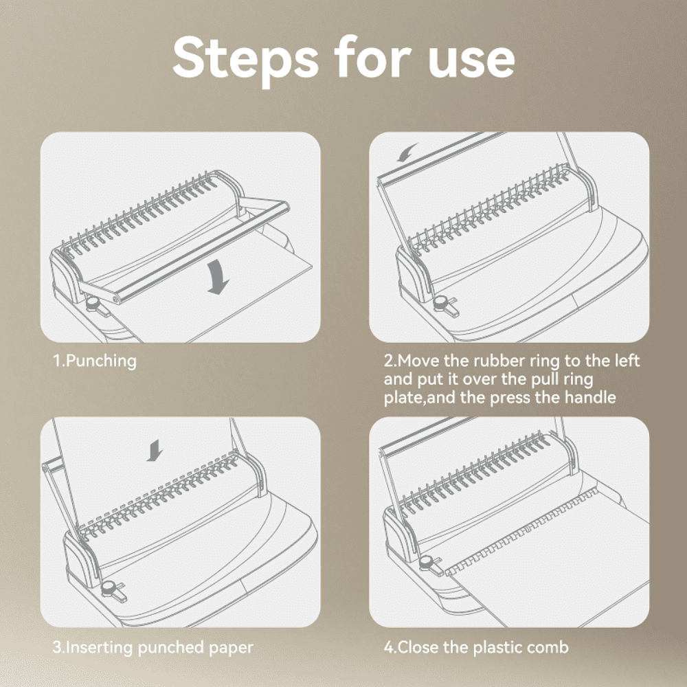 Перфобиндер Deli Plastic Binder T311  - 8