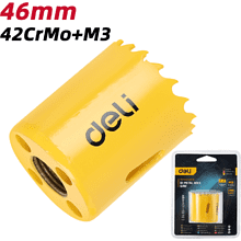 Коронка биметаллическая Deli YS EDH-SKK046-E1, 46 х 38 мм, М14