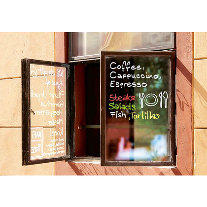 Маркер меловой Edding "4095", желтый - 3