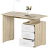 Коллекция ОСЛО Стол письменный Д-СП1, 1150х550х750, дуб Сонома, белый