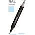 Маркер перманентный двусторонний "Sketchmarker Brush", B64 синяя сталь