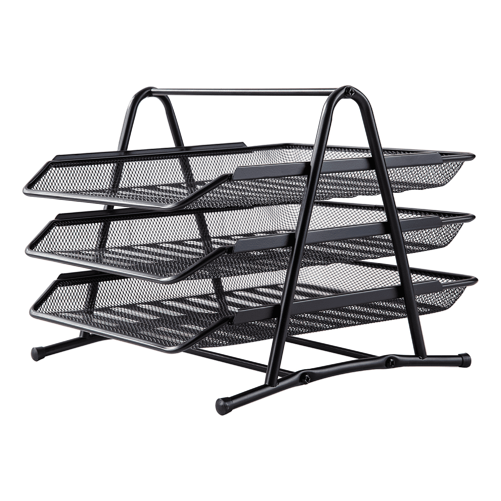 Модуль горизонтальный "Deli" на 3 лотка, черная сетка