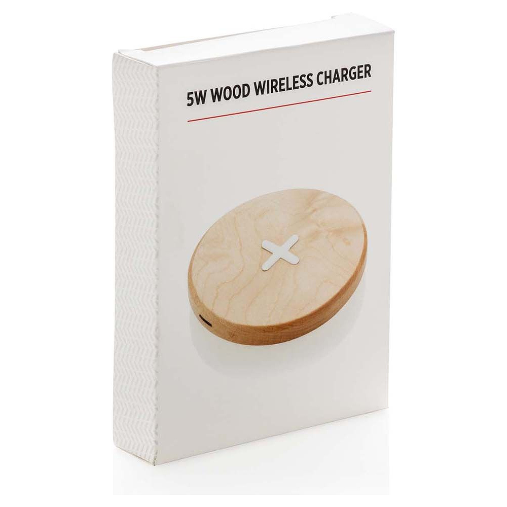 Зарядное устройство (индуктивное) "Wood" беспроводное, коричневый - 4