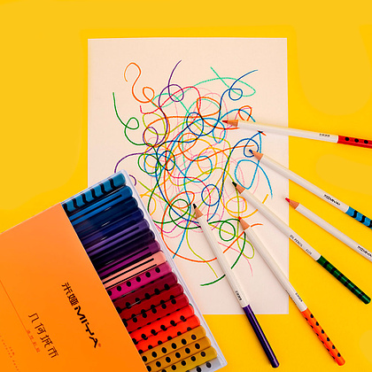 Цветные карандаши "Himi. Geometry city", 24 цвета - 2