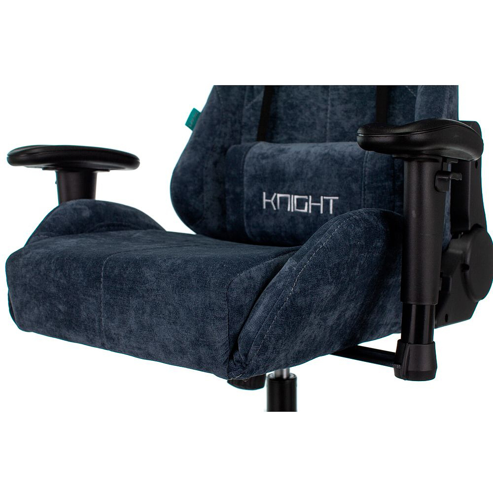 Кресло игровое Zombie "VIKING KNIGHT Fabric", ткань, металл, синий - 13