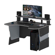 Стол компьютерный игровой "Skill STG 1390", антрацит, металлик
