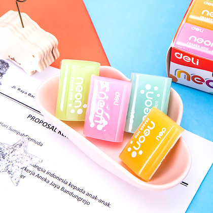 Ластик Deli "Neon", ассорти - 3