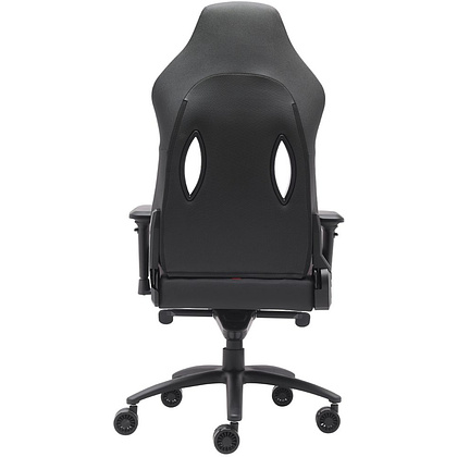 Кресло игровое EVERPROF "Jaguar", экокожа, металл, черный, красный - 5