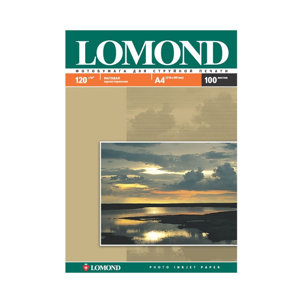 Фотобумага матовая для струйной фотопечати "Lomond", А4, 25 листов, 90 г/м2, матовый - 2