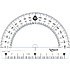 Транспортир 180° Maped, 10 см, прозрачный