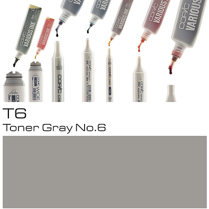 Чернила для заправки маркеров "Copic", T-6, серый №6 - 2
