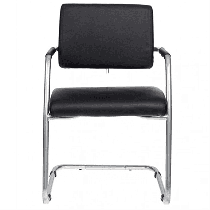 Кресло на полозьях "CH-599AV TW-01", сетка, ткань, металл, черный - 2
