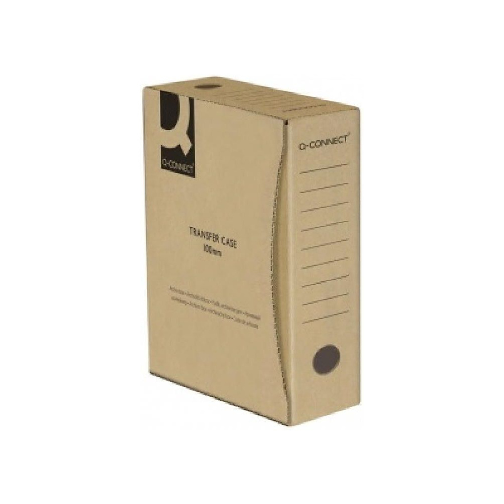 Коробка архивная "Q-Connect", 100x339x298 мм, коричневый