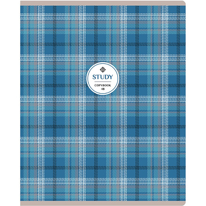 Тетрадь "Study", А5, 48 листов, в клетку, ассорти - 5