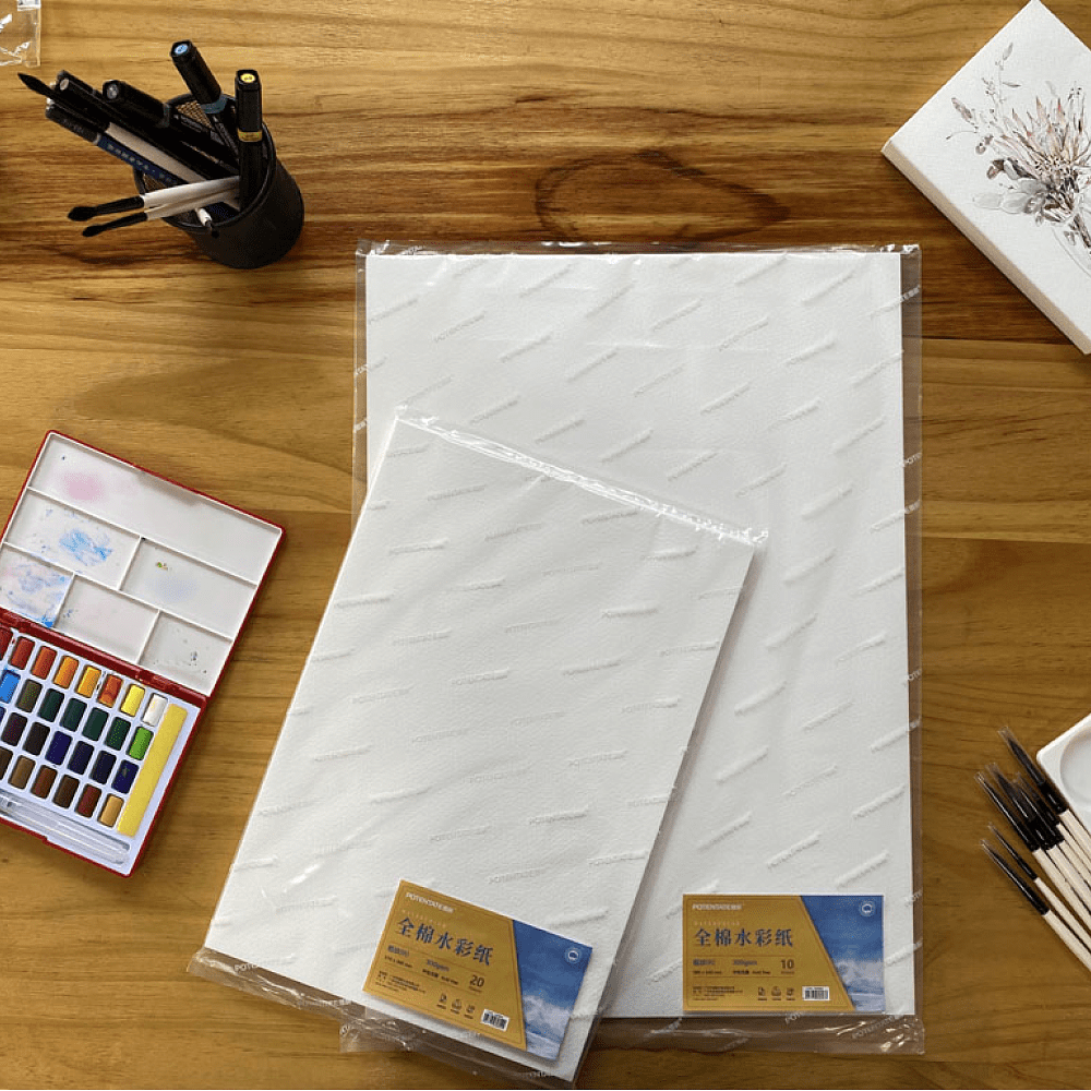 Бумага для акварели "Potentate", хлопок, торшон, 78.7х109.2 см - 2