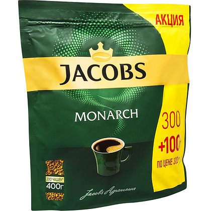 Кофе "Jacobs Monarch", растворимый, 400 г