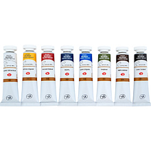 Краски масляные "Сонет", набор 8 цветов, 18 мл, тубы