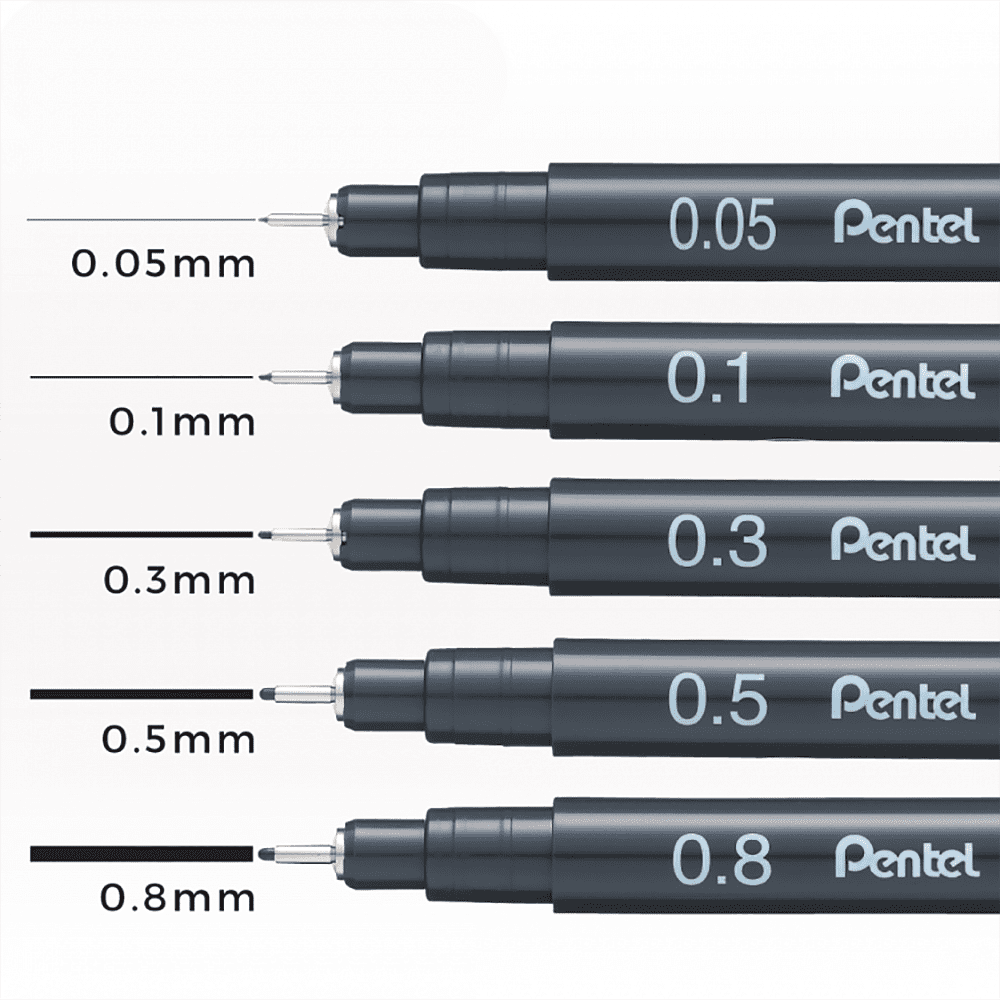 Ручка капиллярная "Pointliner", 0.8 мм, черный - 2