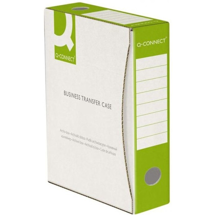 Коробка архивная "Q-Connect", 100x339x298 мм, зеленый