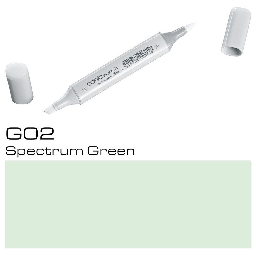 Маркер перманентный "Copic Sketch", G-02 спектральный зеленый