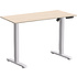 Стол с электроприводом WellDesk Basic 1200x675х18 белый/ясень шимо светлый (9191460+9197779)