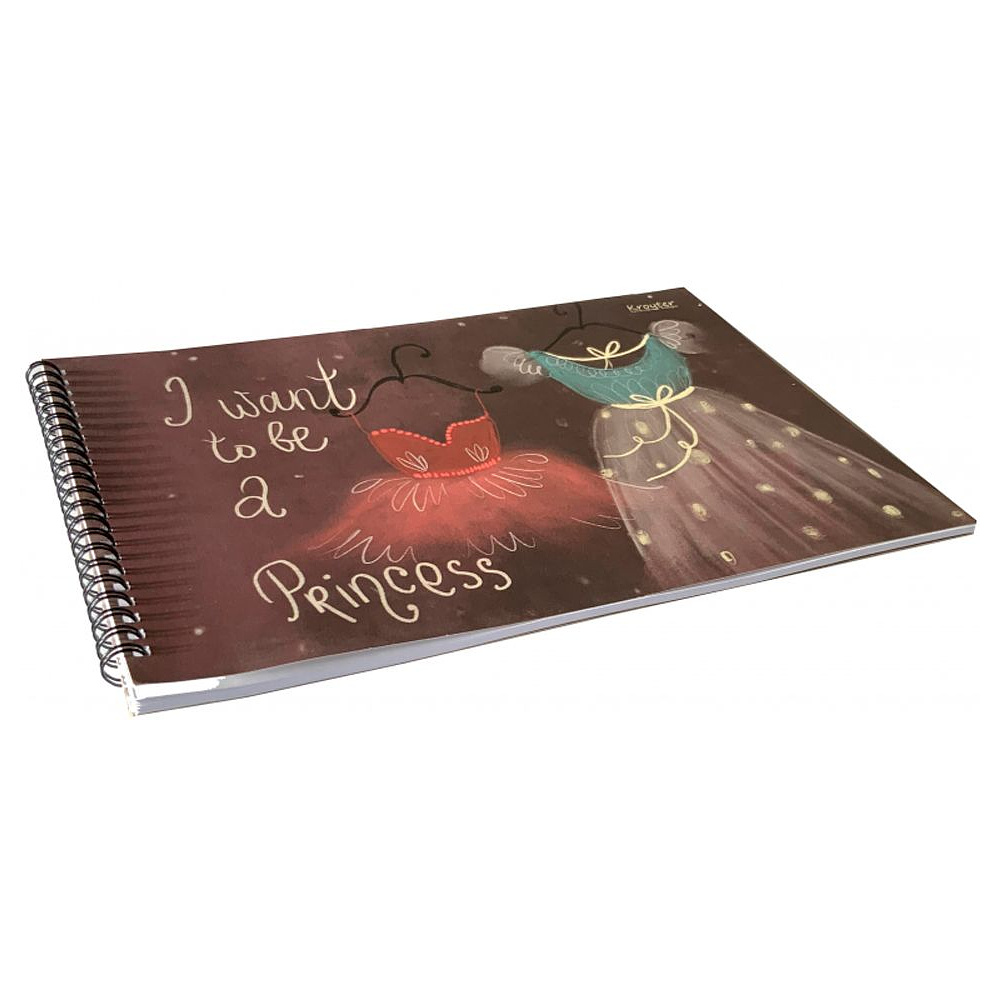 Альбом для рисования "Princess", A4, 30 листов, спираль - 3