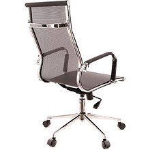 Кресло для руководителя EVERPROF "Opera T", сетка, хром, черный