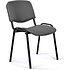Стул для посетителей ИЗО BLACK, ткань, серая C-38