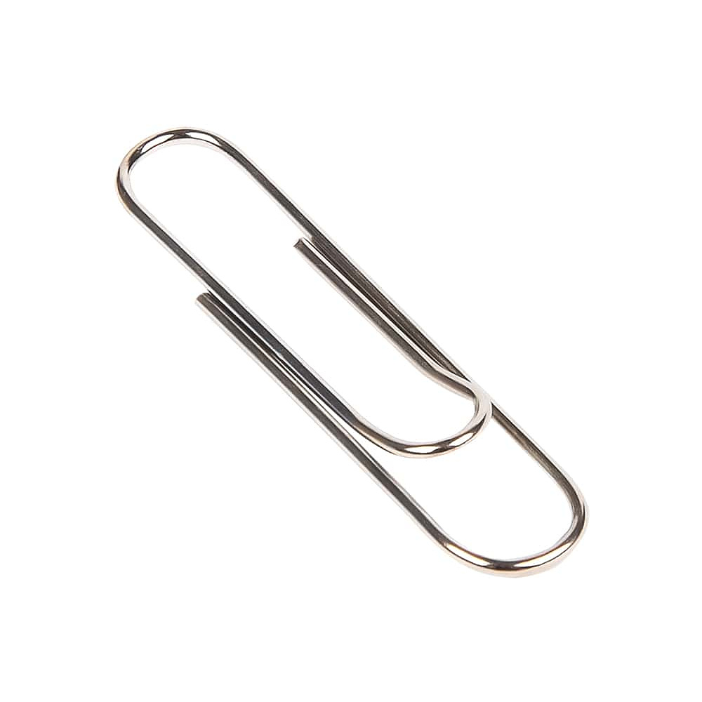 Скрепки "Kores", 33 мм, 100 шт, серебристый - 2