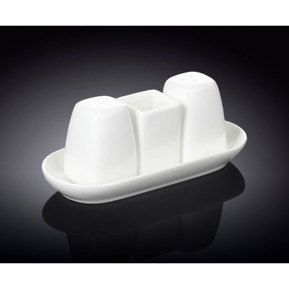 Набор для специй "WL-996005/SP", фарфор, белый  - 3