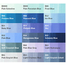 Маркер перманентный "Copic Sketch", B-52 мягкий зеленовато-синий