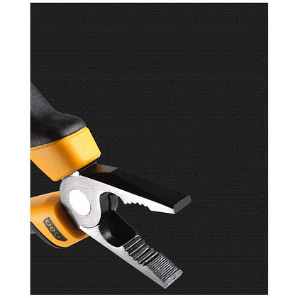 Плоскогубцы Deli YS EDL2008Z, 200 мм., желтый, черный - 7