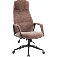 Кресло компьютерное EVERPROF Otto, Black ткань, коричневый, металл, корпус черный