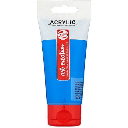Краски акриловые "Talens art creation", 572 голубой основной, 75 мл, туба